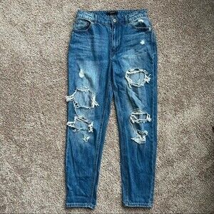 Forever 21 Destroyed Mom Jeans
